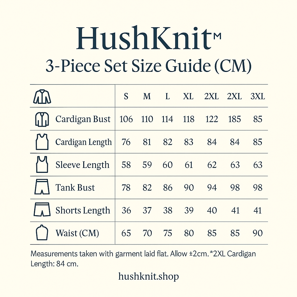 HushKnit™ Cozy 3-Piece Sleep & Lounge Set