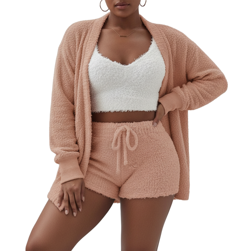 HushKnit™ Cozy 3-Piece Sleep & Lounge Set