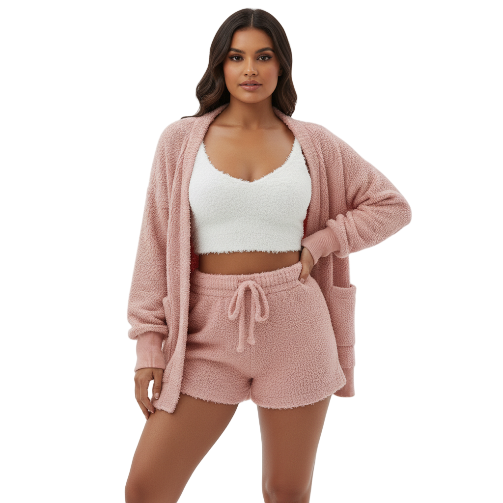 HushKnit™ Cozy 3-Piece Sleep & Lounge Set